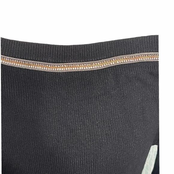 Thalia Sodi‎ Off The Shoulder Sweater Black Large - Picture 2 of 13